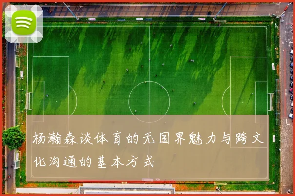 杨瀚森谈体育的无国界魅力与跨文化沟通的基本方式